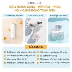 BỘ 3 TRẮNG DA CẤP ẨM CĂNG BÓNG