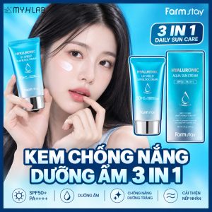 KEM CHỐNG NẮNG DƯỠNG ẨM XANH 3 IN 1